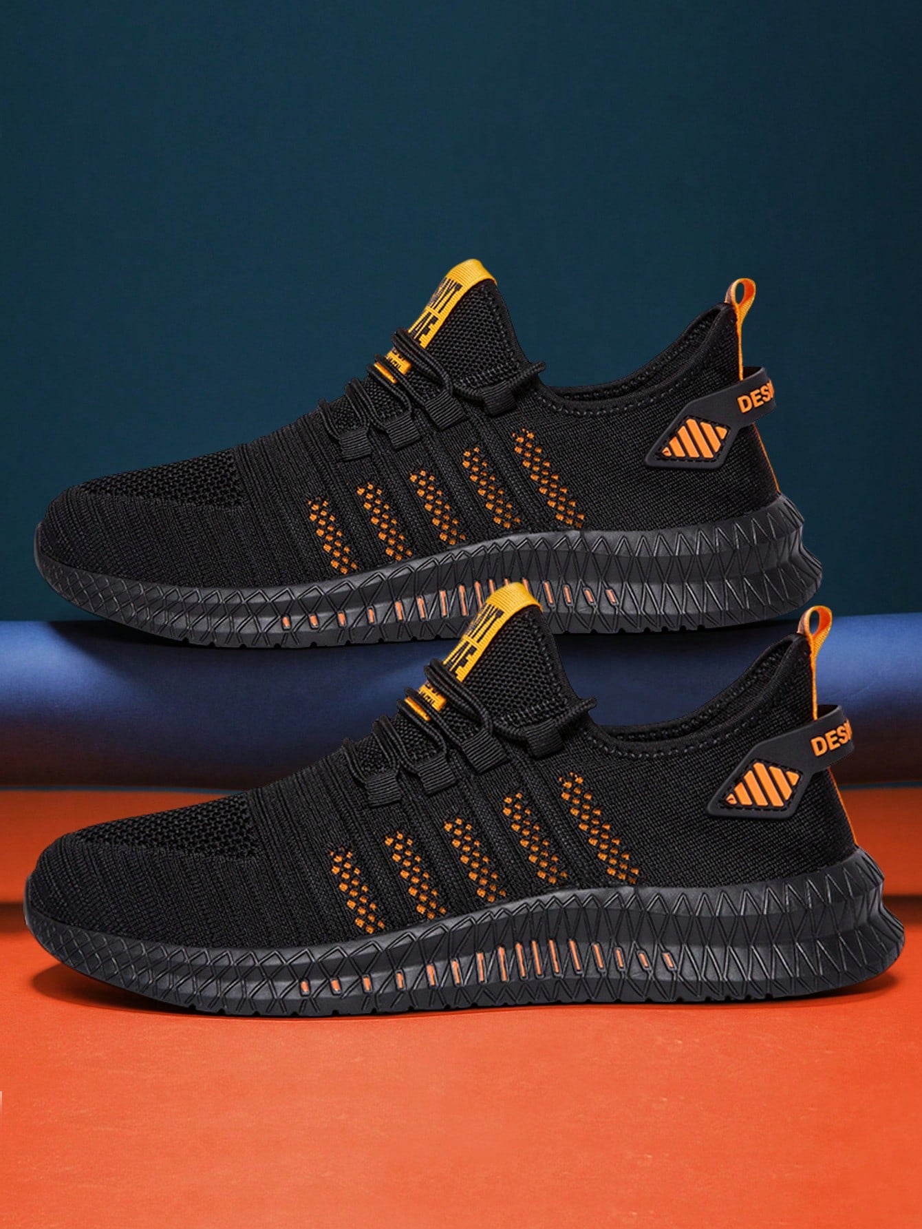 Tênis Corrida Confortável Com Detalhes Estilo Moderno