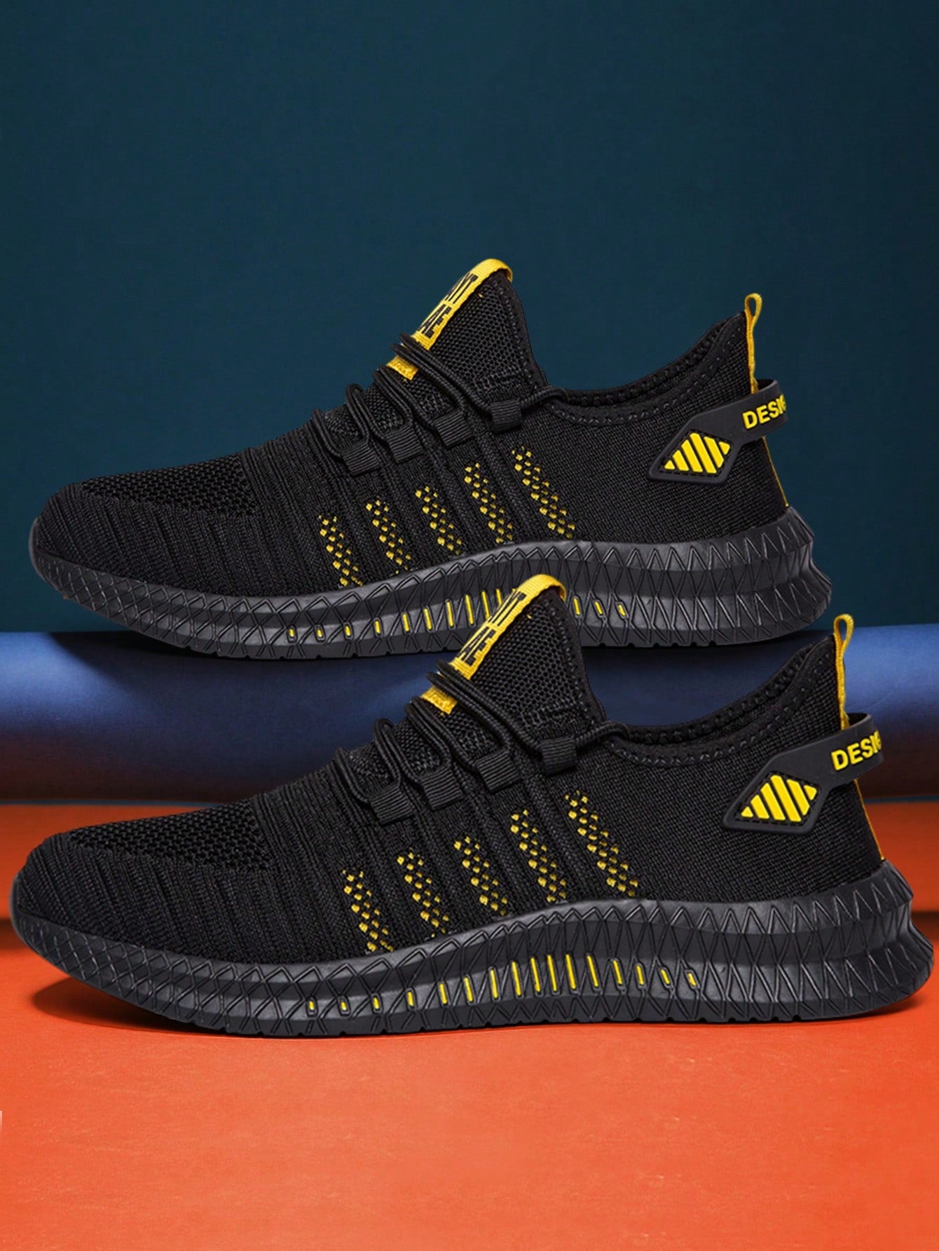 Tênis Corrida Confortável Com Detalhes Estilo Moderno