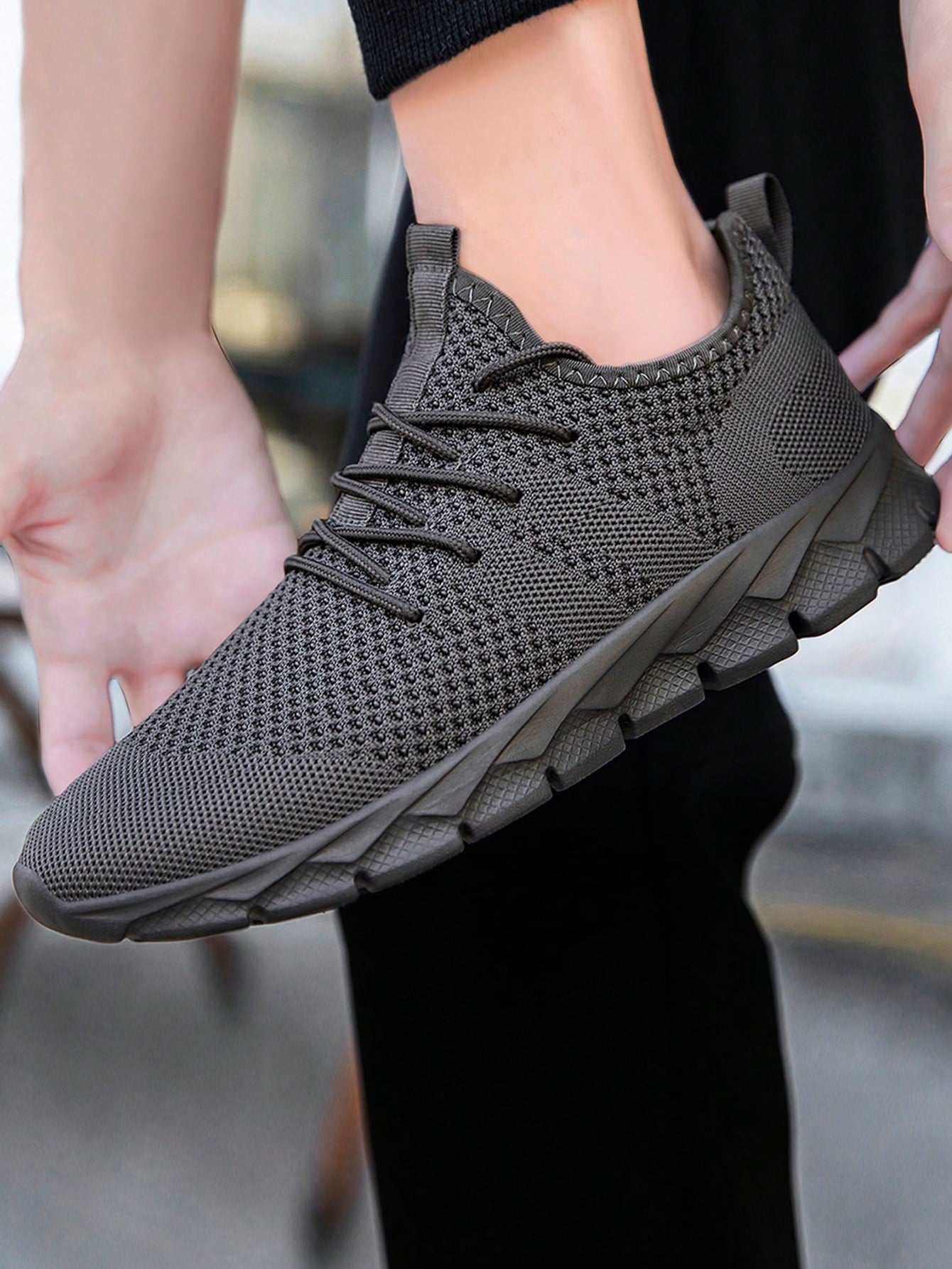 Tênis Corrida Leve Respirável Com Solado Flexível