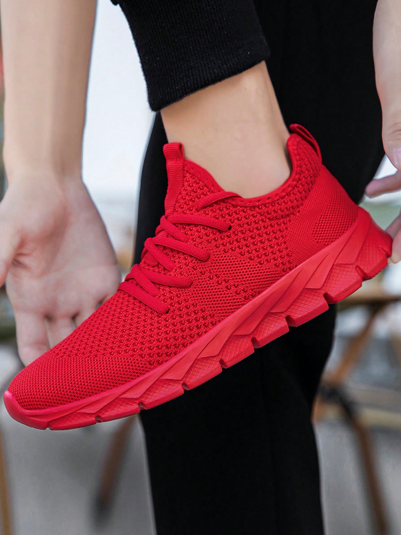 Tênis Corrida Leve Respirável Com Solado Flexível