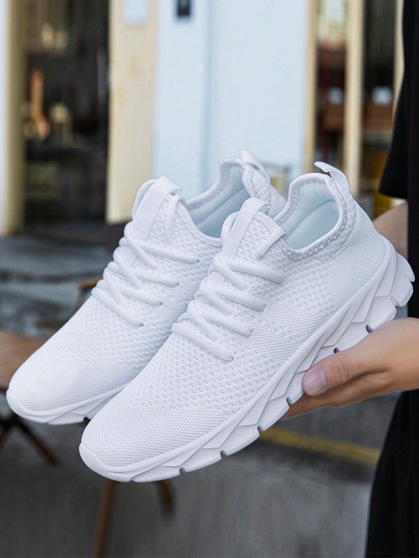 Tênis Corrida Leve Respirável Com Solado Flexível