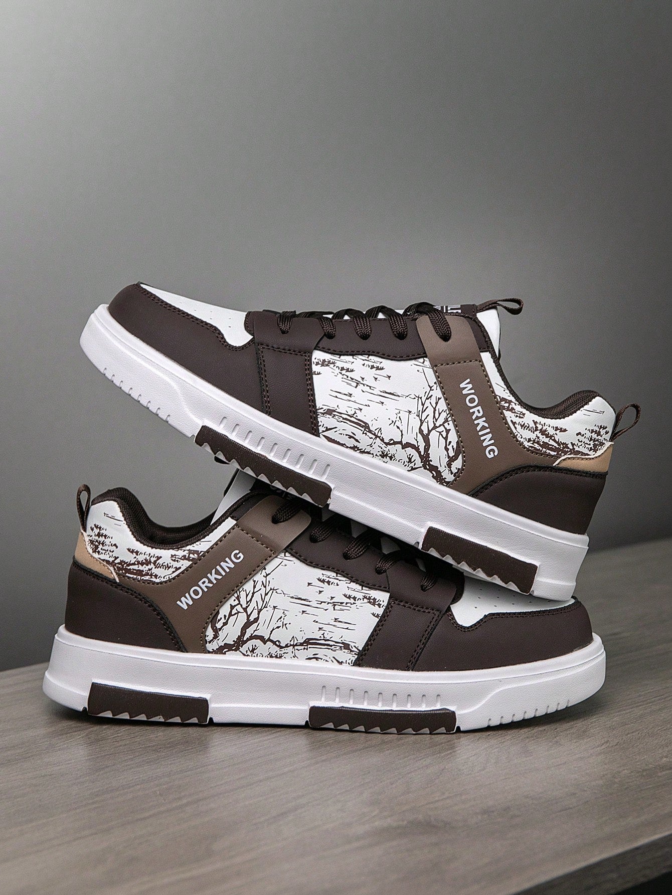 Tênis Street Estilo Urbano Recortes Detalhados