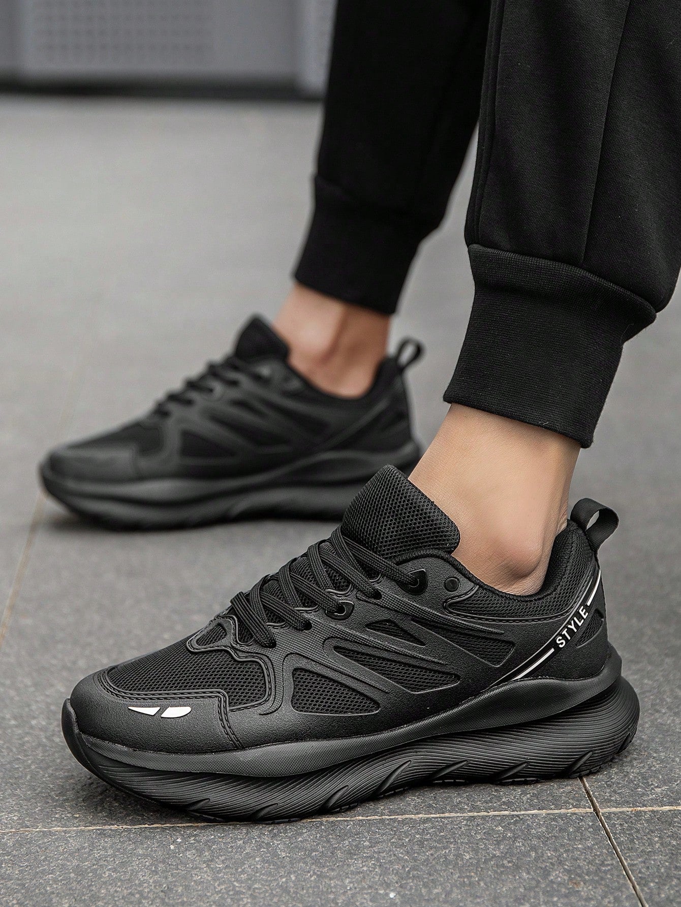 Tênis Chunky Cano Baixo Mesh Respirável