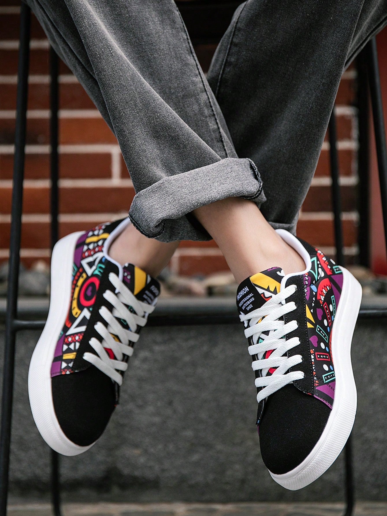 Tênis Street Estilo Urbano Design Colorido