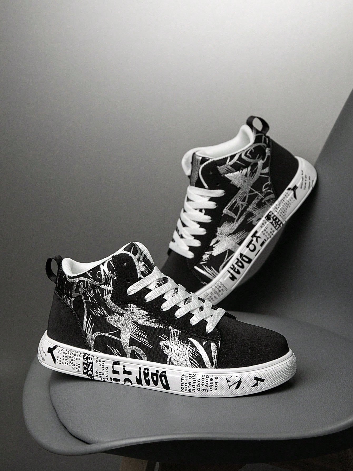 Tênis Street Grafite Estampado Estilo Descolado Urbano