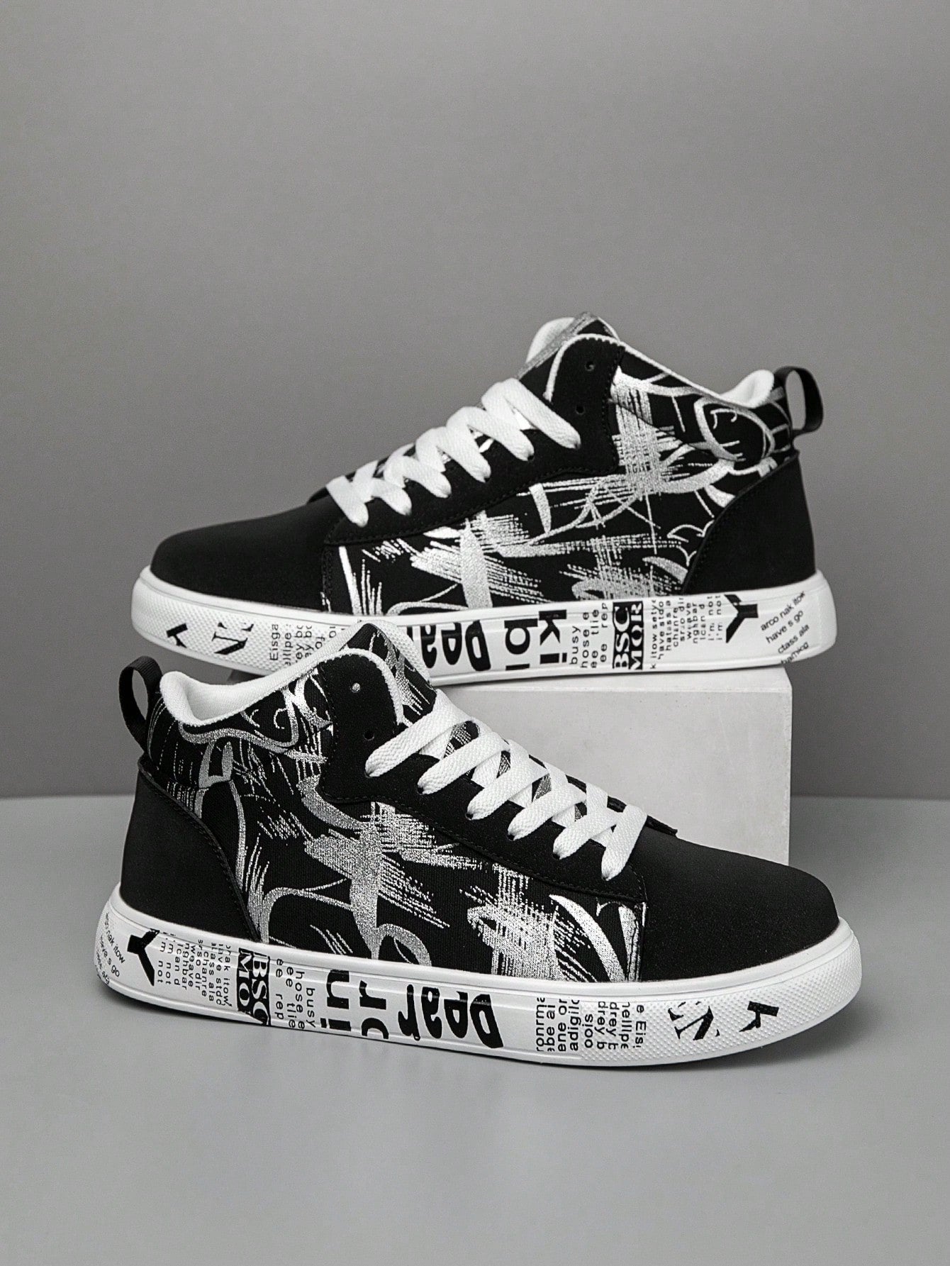 Tênis Street Grafite Estampado Estilo Descolado Urbano