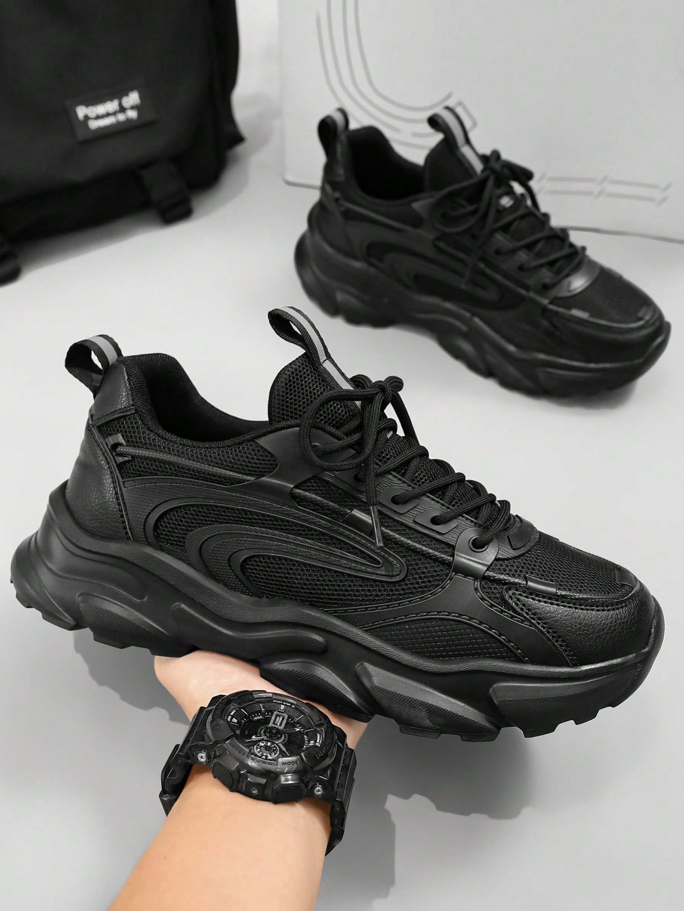 Tênis Corrida Solado Grosso Amortecimento Confortável