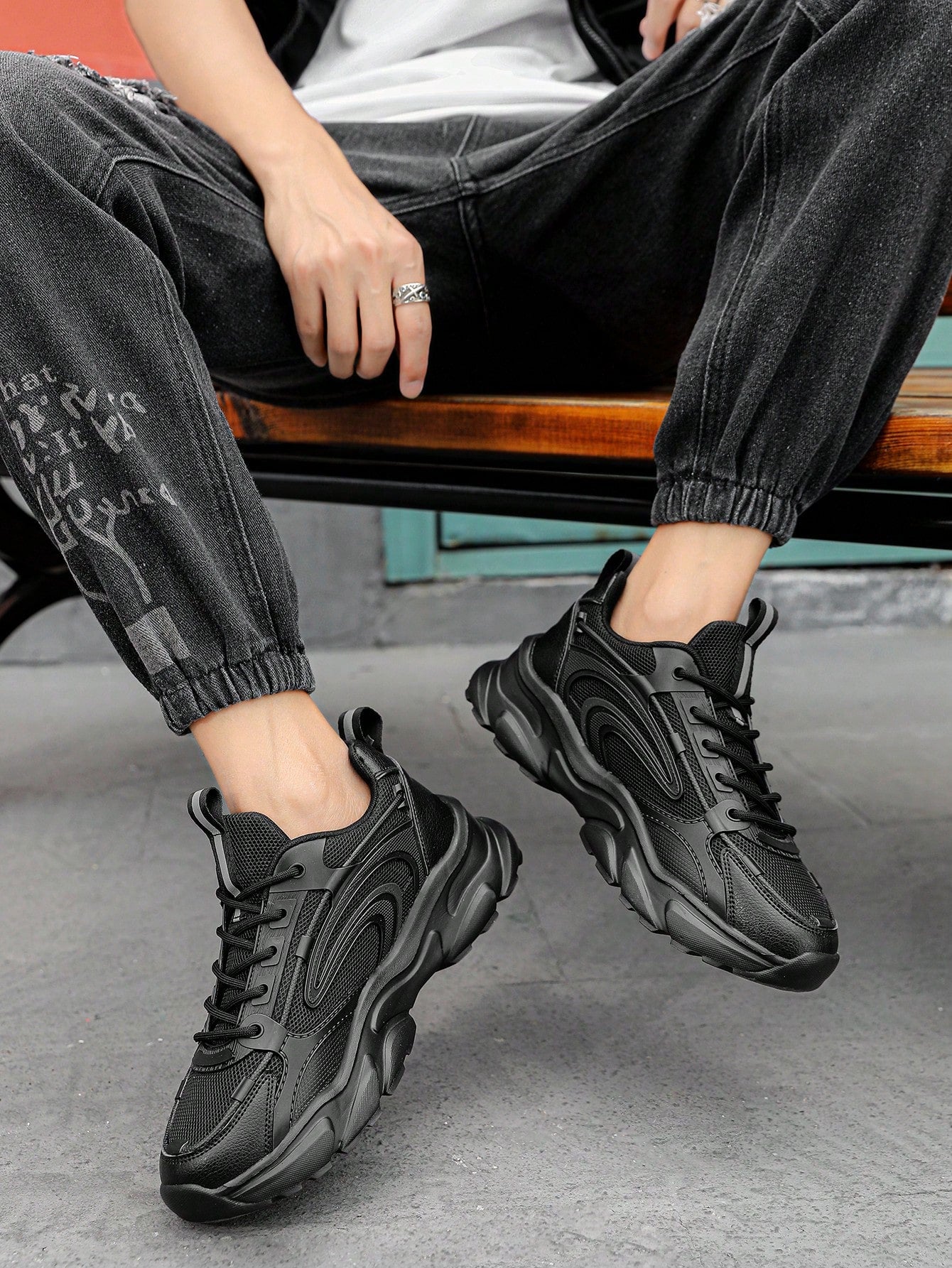 Tênis Corrida Solado Grosso Amortecimento Confortável