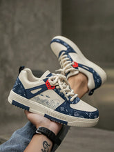 Tênis Street Estampado Detalhes Casuais Design Urbano