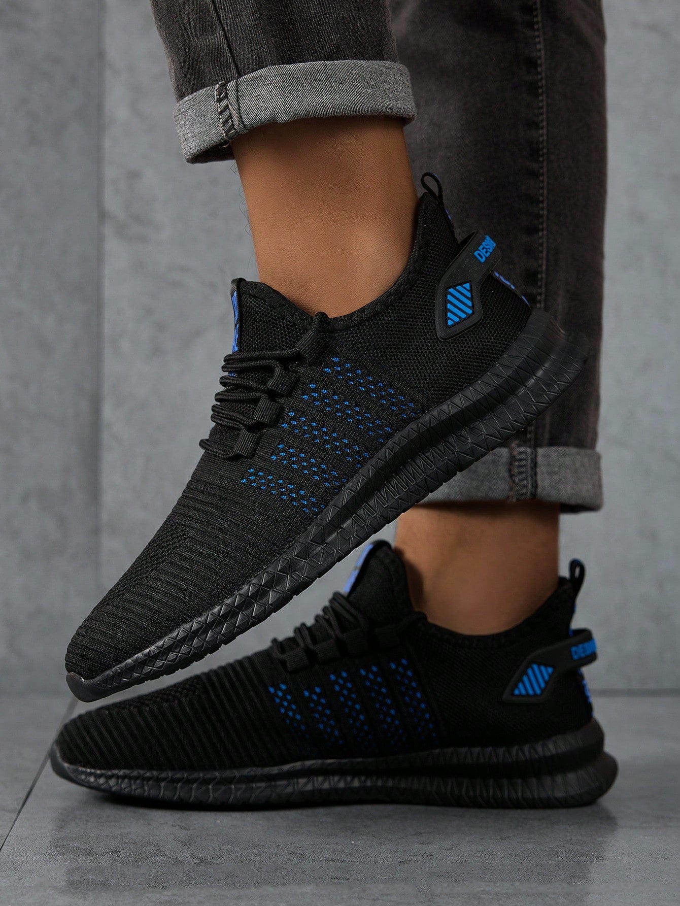 Tênis Corrida Knit Slip On Entressola Macia