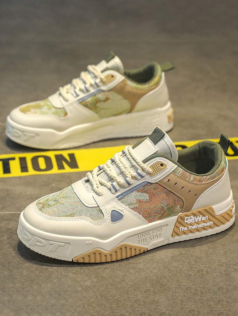 Tênis Street Estilo Urbano Com Detalhes Estampados