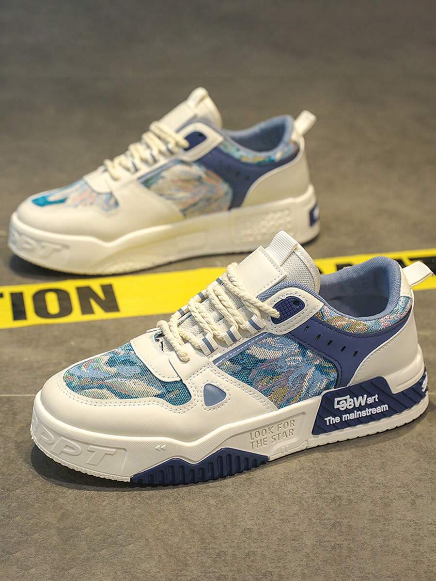 Tênis Street Estilo Urbano Com Detalhes Estampados