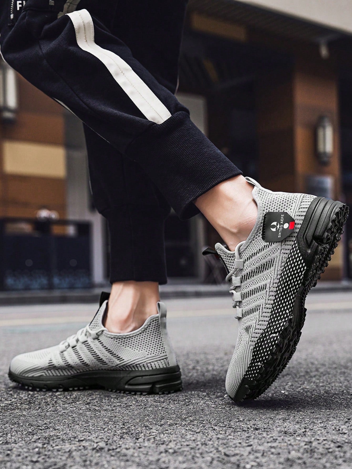 Tênis Corrida Leve Respirável Com Solado Antiderrapante