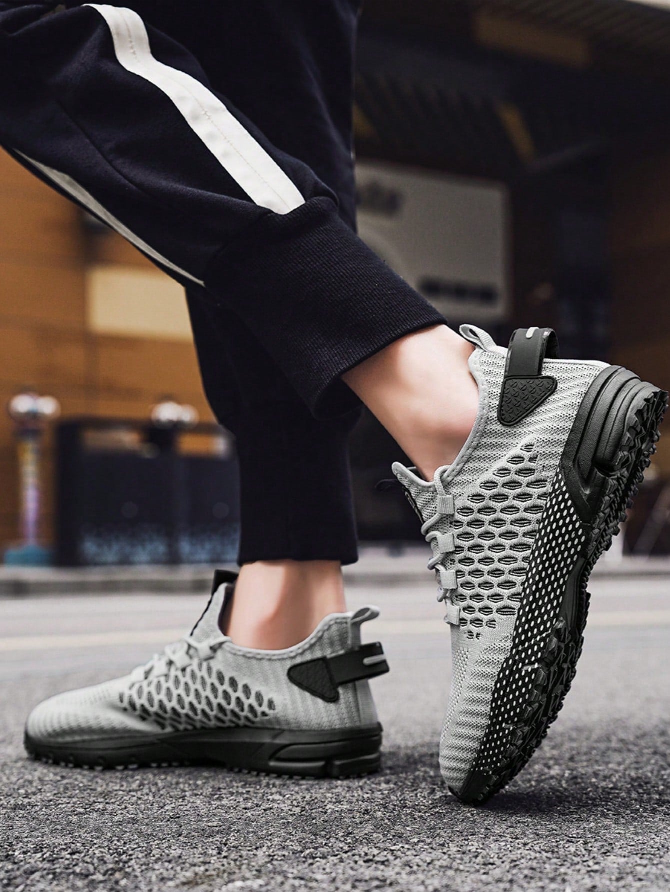 Tênis Corrida Respirável Com Solado Antiderrapante Leve