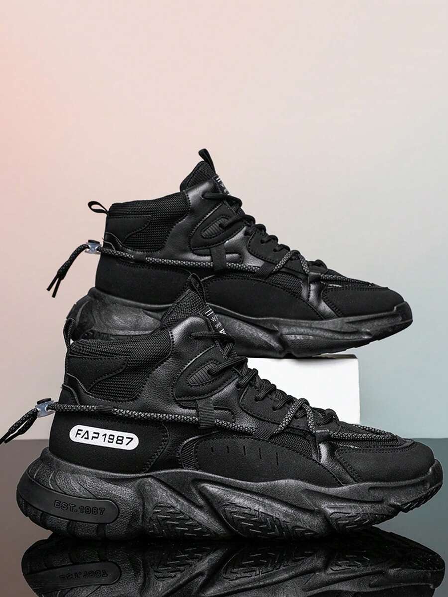 Tênis Chunky Cano Médio Com Solado Tratorado