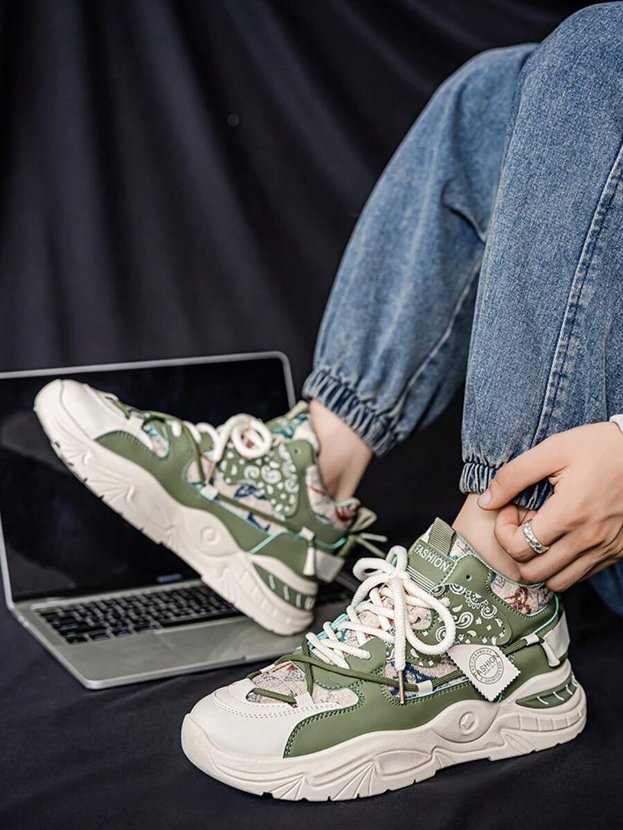 Tênis Chunky Cano Alto Visual Diferenciado