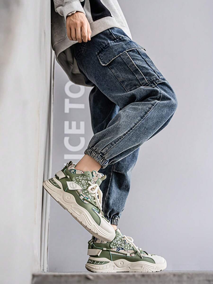 Tênis Chunky Cano Alto Visual Diferenciado