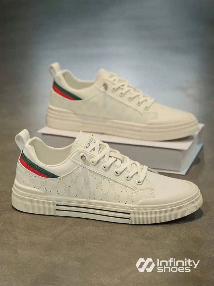 Tênis Casual Cano Baixo Design Moderno Bege / 36 Tênis Casual Cano Baixo Design Moderno