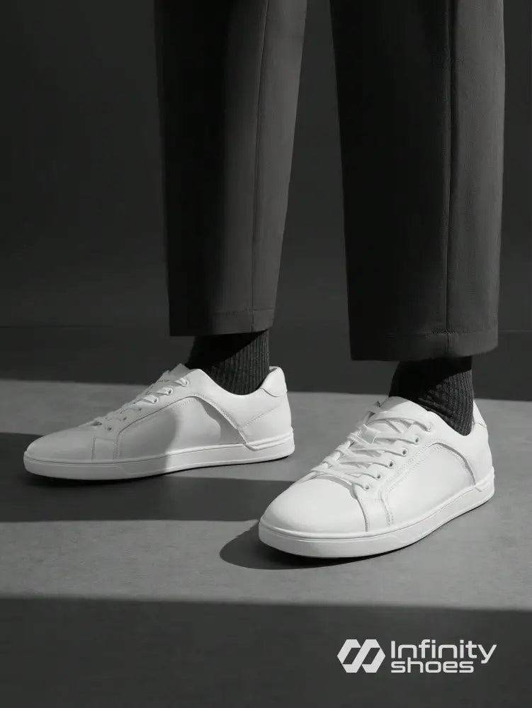 Tênis Casual Couro Com Solado Baixo Resistente Tênis Casual Couro Com Solado Baixo Resistente