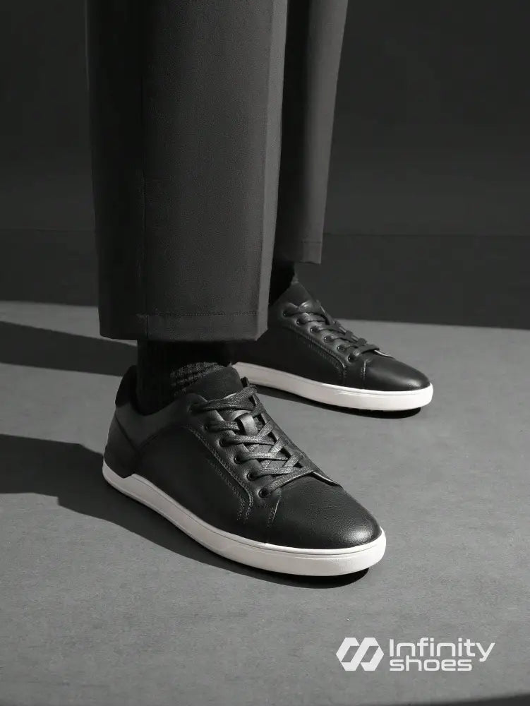 Tênis Casual Couro Com Solado Baixo Resistente Tênis Casual Couro Com Solado Baixo Resistente