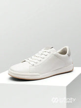 Tênis Casual Couro Design Minimalista Solado Resistente Branco / 36 Tênis Casual Couro Design Minimalista Solado