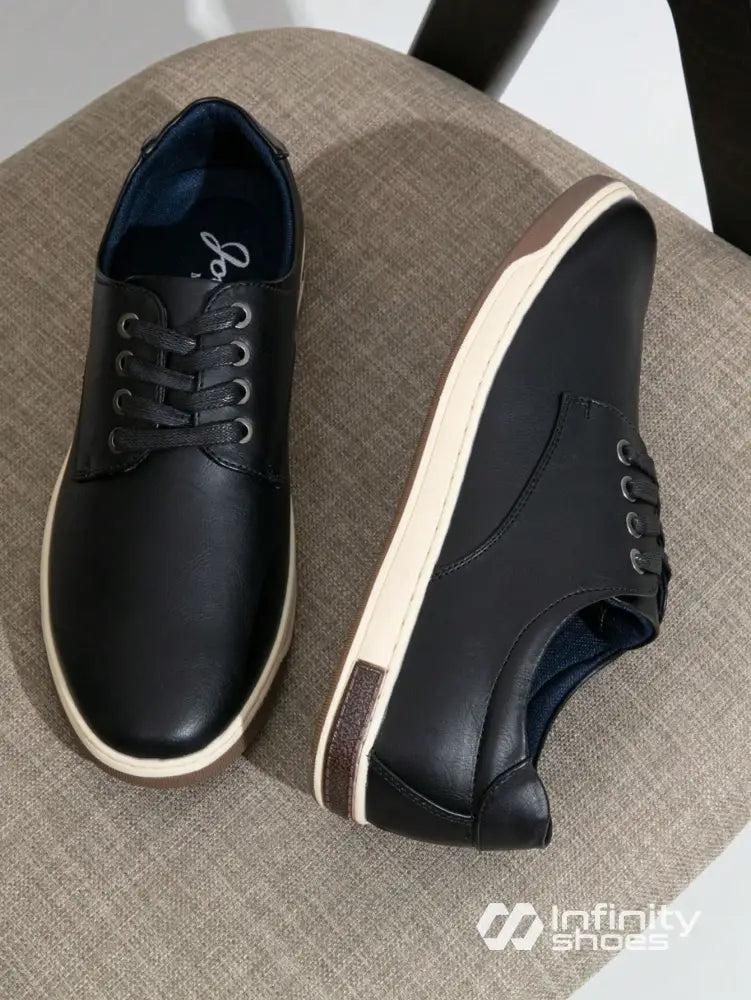 Tênis Casual Estilo Clássico Solado Resistente Preto / 36 Tênis Casual Estilo Clássico Solado Resistente