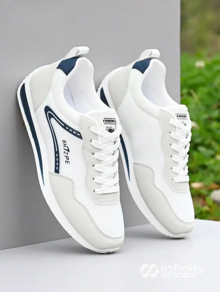 Tênis Casual Knit Respirável Solado Leve Azul / 36 Tênis Casual Knit Respirável Solado Leve