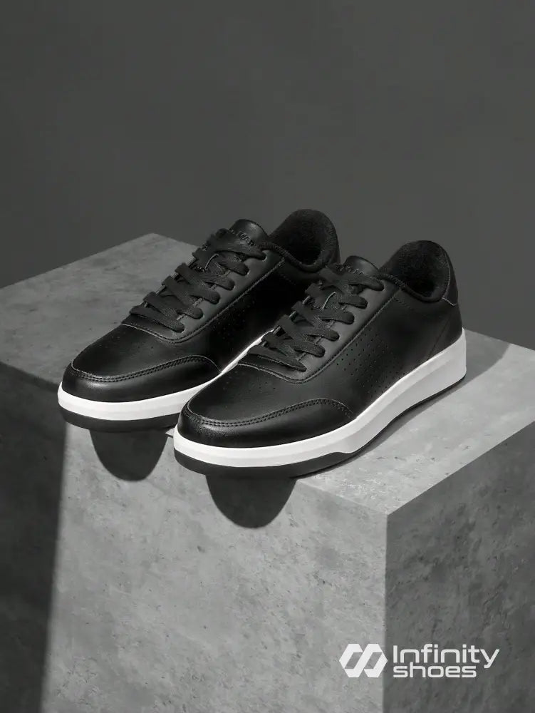 Tênis Casual Perfurado Com Solado Baixo Antiderrapante Preto / 36 Tênis Casual Perfurado Com Solado Baixo Antiderrapante