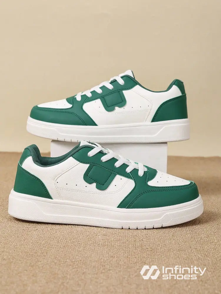 Tênis Casual Sintético Com Aplicações E Solado Grosso Tênis Casual Sintético Com Aplicações E Solado Grosso