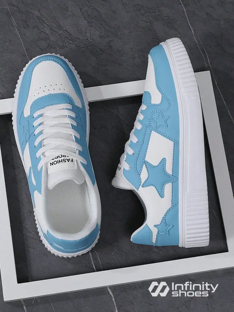 Tênis Casual Sintético Com Aplicações E Solado Grosso Tênis Casual Sintético Com Aplicações E Solado Grosso