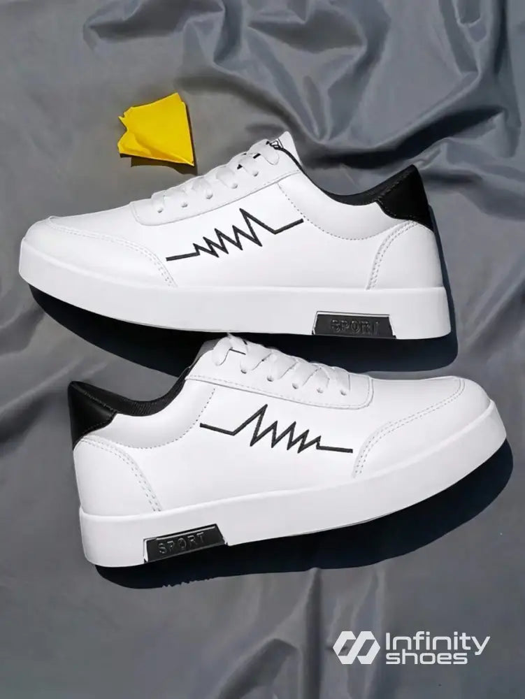 Tênis Casual Sintético Com Detalhe Bordado E Solado Resistente Tênis Casual Sintético Com Detalhe Bordado E Solado