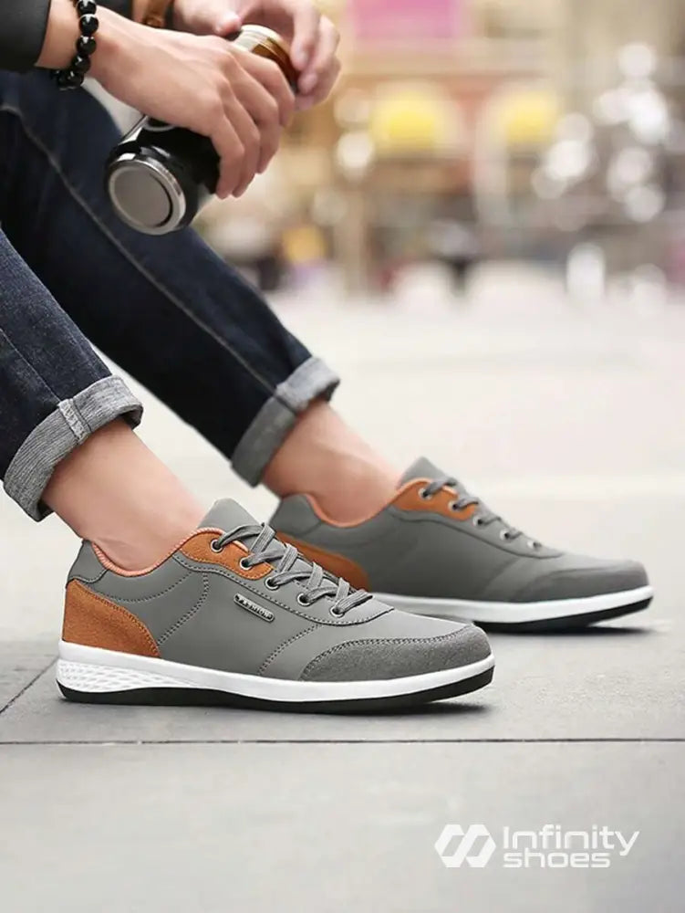 Tênis Casual Sintético Com Detalhes Em Camurça E Solado Leve Verde / 36 Tênis Casual Sintético Com Detalhes Em Camurça