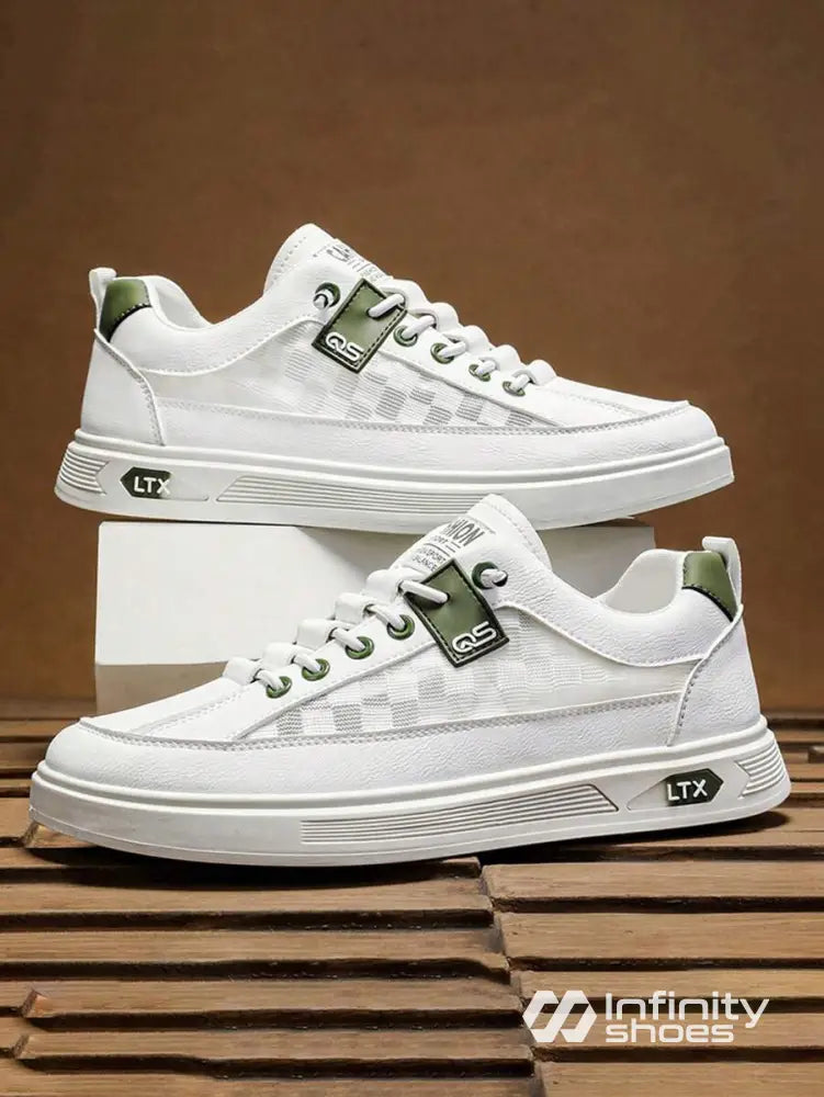 Tênis Casual Sintético Com Detalhes Modernos E Solado Grosso Tênis Casual Sintético Com Detalhes Modernos E Solado