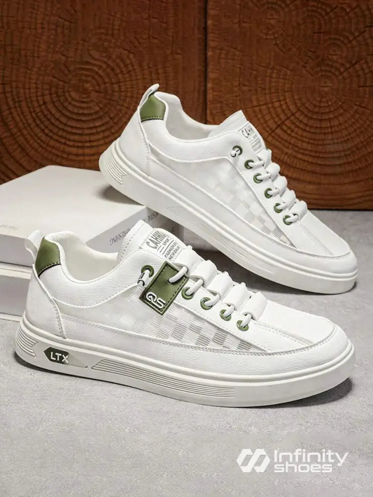 Tênis Casual Sintético Com Detalhes Modernos E Solado Grosso Tênis Casual Sintético Com Detalhes Modernos E Solado