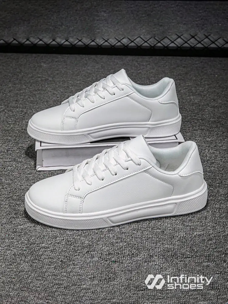 Tênis Casual Sintético Com Solado Baixo Estruturado Branco / 36 Tênis Casual Sintético Com Solado Baixo Estruturado