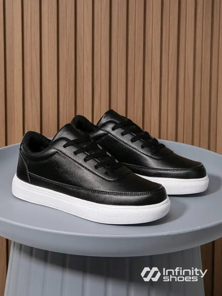 Tênis Casual Sintético Texturizado Com Solado Reto Tênis Casual Sintético Texturizado Com Solado Reto