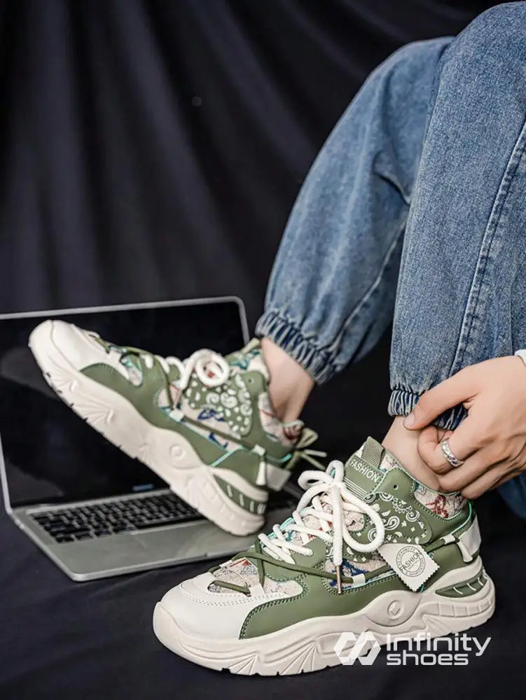 Tênis Chunky Cano Alto Visual Diferenciado Tênis Chunky Cano Alto Visual Diferenciado