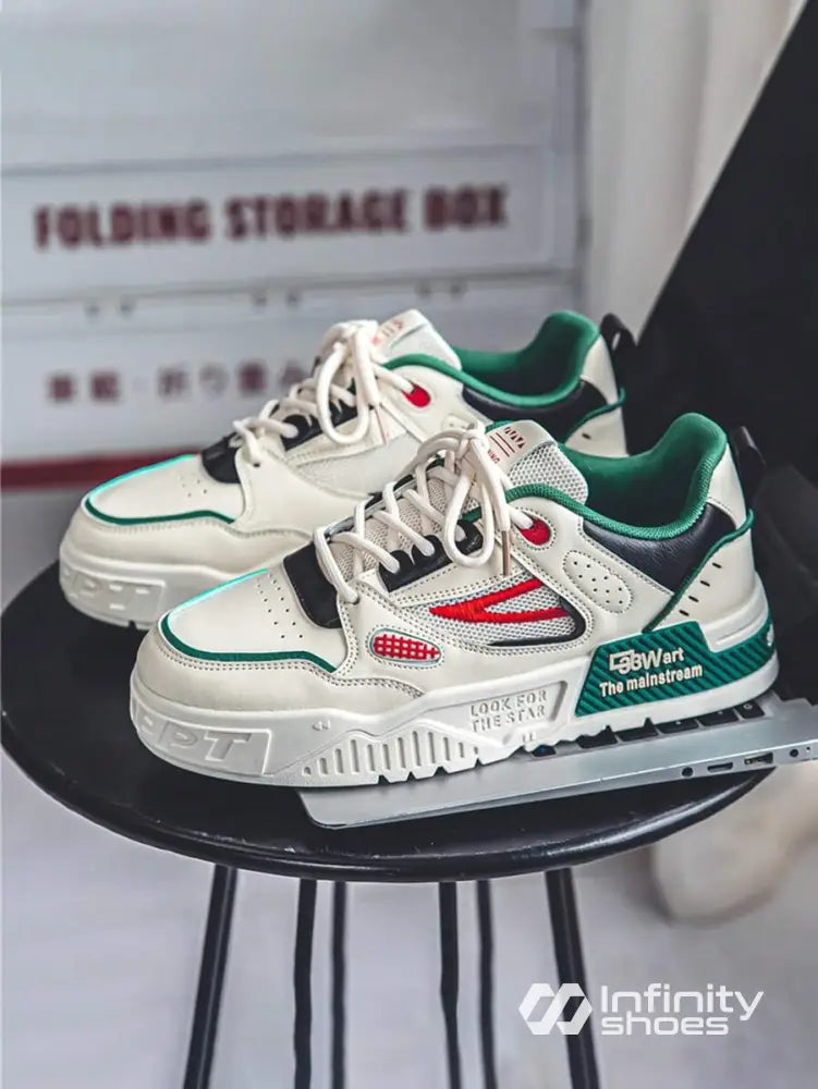 Tênis Chunky Cano Baixo Design Esportivo Urbano Tênis Chunky Cano Baixo Design Esportivo Urbano