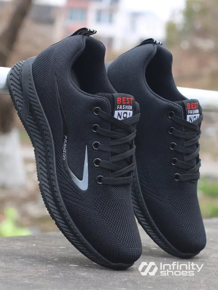 Tênis Corrida Confortável Com Solado Flexível Preto / 36 Tênis Corrida Confortável Com Solado Flexível