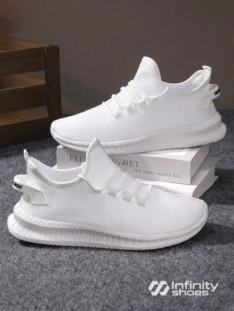 Tênis Corrida Knit Confortável Com Solado Flexível Tênis Corrida Knit Confortável Com Solado Flexível