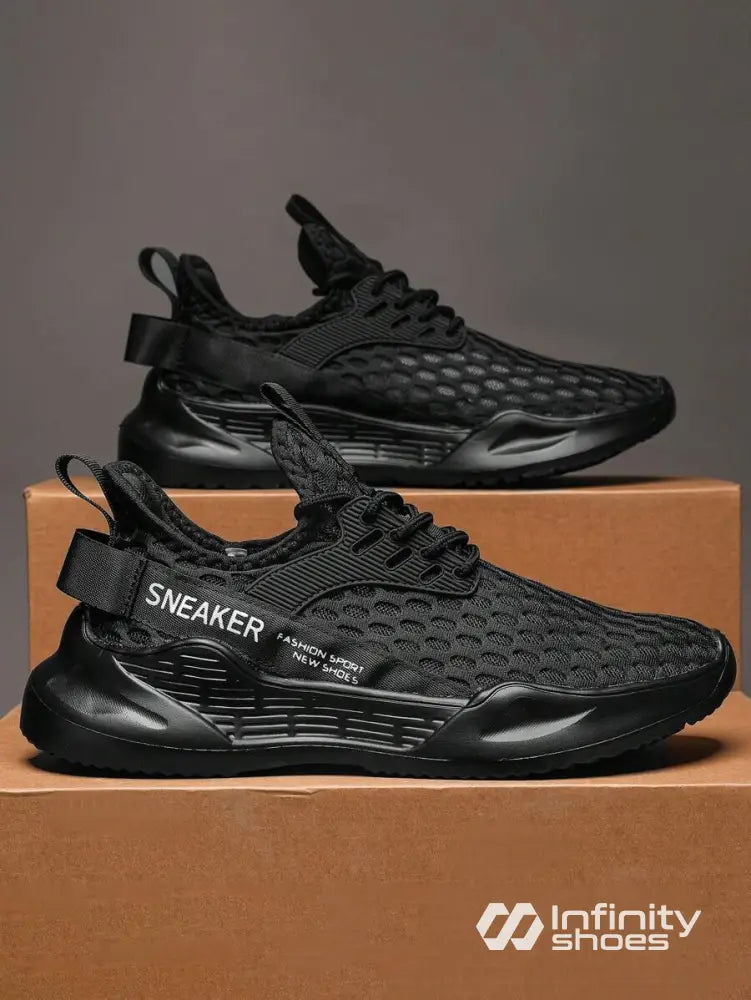 Tênis Corrida Leve Em Mesh Respirável Com Design Moderno Tênis Corrida Leve Em Mesh Respirável Com Design Moderno
