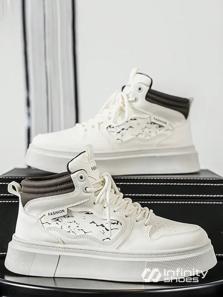 Tênis Street Cano Alto Solado Robusto Branco / 36 Tênis Street Cano Alto Solado Robusto