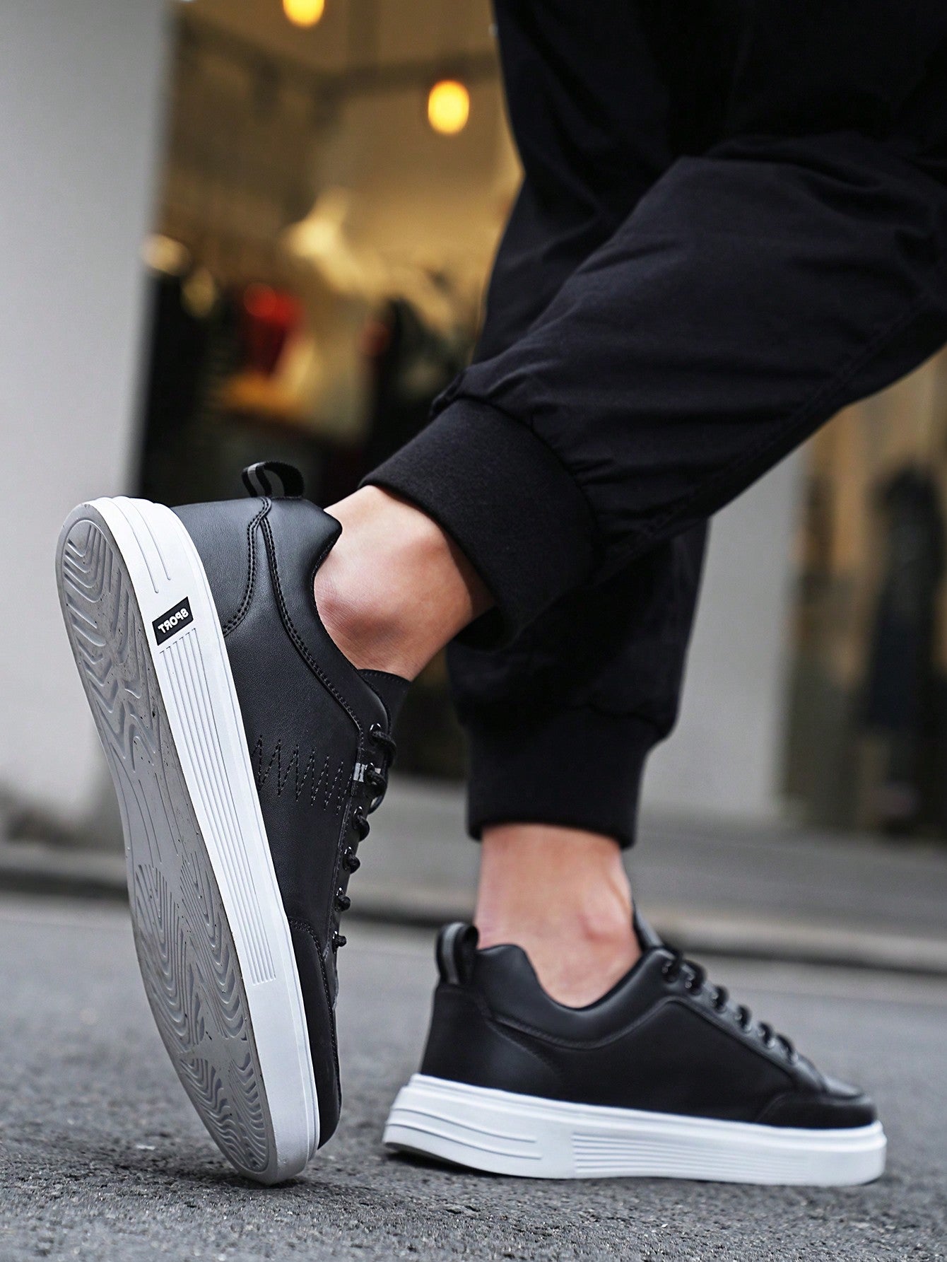 Tênis Casual Solado Grosso Estilo Urbano