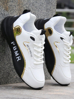 Tênis Corrida Recortes Esportivos Solado Leve