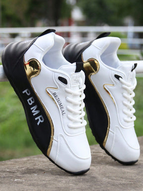 Tênis Corrida Recortes Esportivos Solado Leve