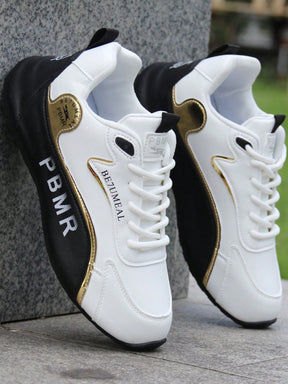 Tênis Corrida Recortes Esportivos Solado Leve