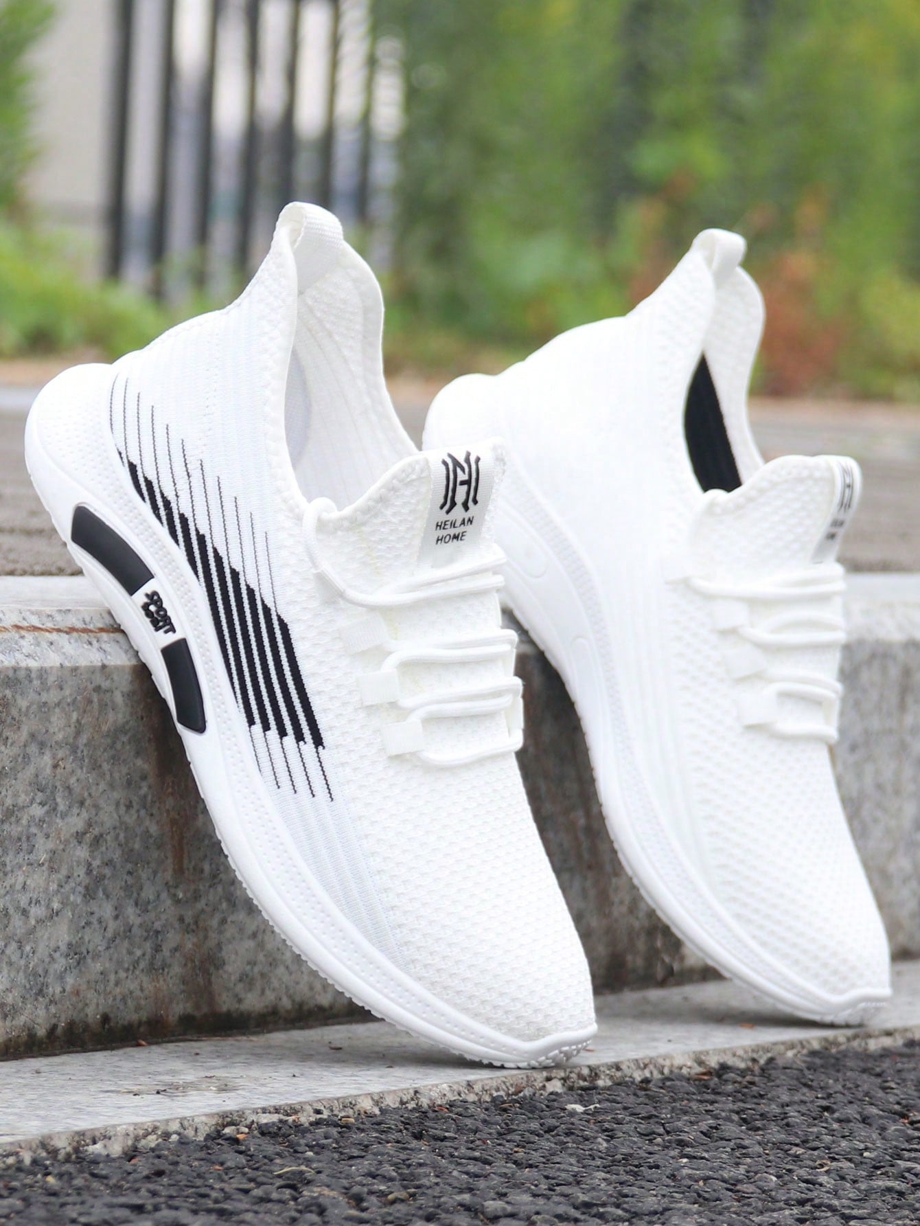 Tênis Corrida Knit Slip On Solado Leve EVA