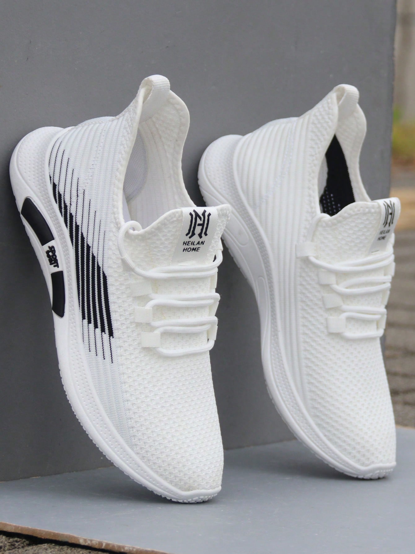 Tênis Corrida Knit Slip On Solado Leve EVA