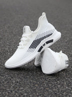 Tênis Corrida Knit Slip On Solado Leve EVA