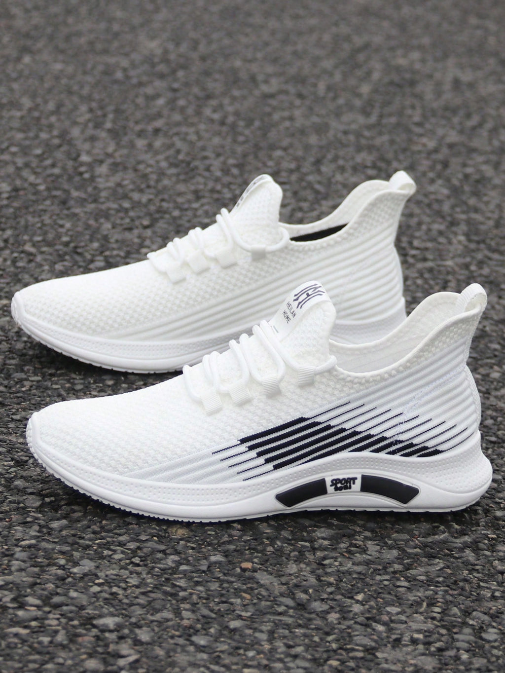 Tênis Corrida Knit Slip On Solado Leve EVA